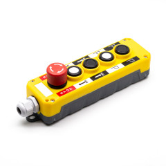 Пост кнопочный, ПКТ T4813, 5А, 500В, IP65, 4+1 кнопки (4NO+4NO+1NC STOP)