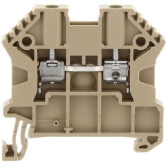 SRK 2.5/2A BG проходная клемма, 2 соединения, бежевая, винтовое соединение 17100.2 Conta-clip