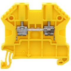 SRK 2.5/2A YE проходная клемма, 2 соединения, желтая, винтовое соединение 17100.8 Conta-clip