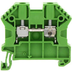 SRK 4/2A GN проходная клемма, 2 соединения, зеленая, винтовое соединение 17104.1 Conta-clip