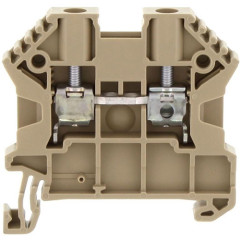 SRK 4/2A BG проходная клемма, 2 соединения, бежевая, винтовое соединение 17104.2 Conta-clip