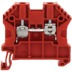 SRK 4/2A RD проходная клемма, 2 соединения, красная, винтовое соединение 17104.9 Conta-clip