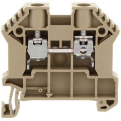 SRK 6/2A BG проходная клемма, 2 соединения, бежевая, винтовое соединение 17108.2 Conta-clip