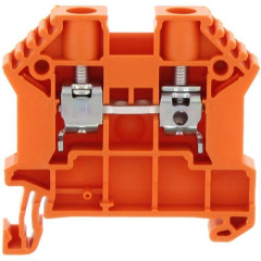 SRK 6/2A OG проходная клемма, 2 соединения, оранжевая, винтовое соединение 17108.3 Conta-clip
