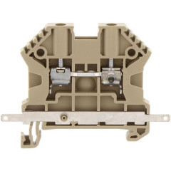 SRK 2.5/2A SAS BG проходная клемма, 2 вывода с шиной для присоединения экрана, бежевая, винтовое соединение 17119.2 Conta-clip