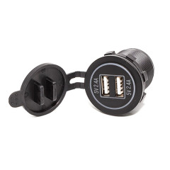 DS2013H-4.8A Водонепроницаемая автомобильная USB-розетка