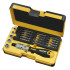 06072206 Набор бит SL/PH/PZ/Tx/HEX и головок с поворотной трещоткой Ergonic K в кейсе, 22 шт Felo