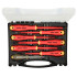 41380736 Набор отверток диэлектрических SL/PH/PZ Ergonic E-Slim, отвертка тестер напряжения сети в кейсе, 7 шт Felo