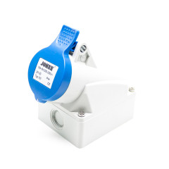 Розетка силовая настенная 3Р 16А 230В IP44 ZH101 JESIRO 