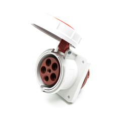 Розетка силовая встраиваемая 5Р 63A 400В IP67 ZH1128 JESIRO