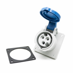 Розетка силовая встраиваемая 3Р 16А 230В IP44 ZH1366 JESIRO 