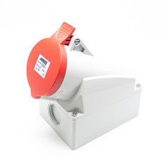 Розетка силовая настенная 5Р 32А 400В IP44 ZH1557 JESIRO