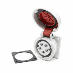 Розетка силовая встраиваемая 5Р 16А 400В TA IP67 ZH228 JESIRO