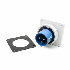 Вилка силовая встраиваемая 3Р 16А 230В IP67 ZH826 JESIRO 