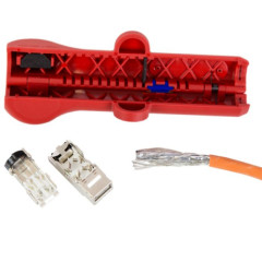 Weicon №10 инструмент для снятия внешней оболочки кабеля Cat5, Cat6, Cat7, тип "витая пара" 4,5 - 10 мм